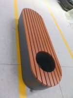 Ventes directes d'usine Chaise de parc longue en bois de qualité supérieure Bancs de parc Usine extérieure Bancs en bois d'extérieur