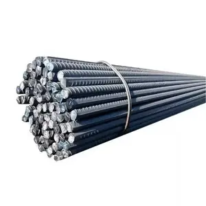 High Quality ASTM A615 Gr 40/60 Steel Rebar Iron Bar Rod-Factory Direct Sales Bending Welding Cutting Punching Services 6m