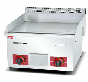 स्वचालित इग्निशन आधा फ्लैट और आधा ग्रोव प्लेट 10kw lpg/ng हैमबर्गर और पैनकेक ग्रिल - Product Image 2