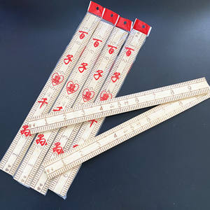 Regla de bambú, regla de tela, regla china, regla para medir ropa, fuente mayorista para tiendas de un y dos yuanes. - Product Image 1
