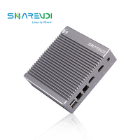 Mini PC sans ventilateur à faible consommation d'énergie Intel Celeron N2840 N2940 avec Wifi Rs232 Quad Core 2 Ethernet I5 PC industriel Win10 Mini ordinateur