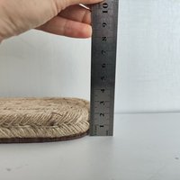 Nouveauté Espadrilles 18mm Semelle extérieure de chaussure Semelle en jute unisexe pleine grandeur pour la confection de chaussures
