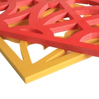 Haute qualité CNC découpe Laser gravure sculpture feuille de panneau de mousse de PVC pour cloison décoration intérieure