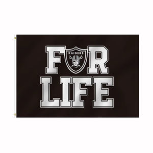 Kualitas tinggi 3X5 kaki untuk tim sepak bola <span class=keywords><strong>NFL</strong></span> spanduk desain kustom 100% poliester untuk bendera Raiders Oakland & stok semua tim - Product Image 5