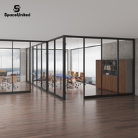 SpaceUnited Glass Partition Wall Office Movable Wall Divider Modern Modular System