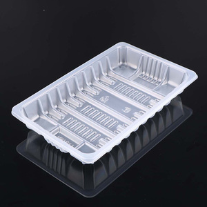 Plateau d'emballage de viande de <span class=keywords><strong>porc</strong></span> de poulet rôti rectangulaire de supermarché plateau en plastique jetable de viande de canard PP - Product Image 4