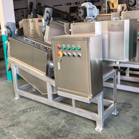 Machine automatique de déshydratation des boues en spirale en acier inoxydable 304 équipement de pressage des boues de traitement des eaux usées