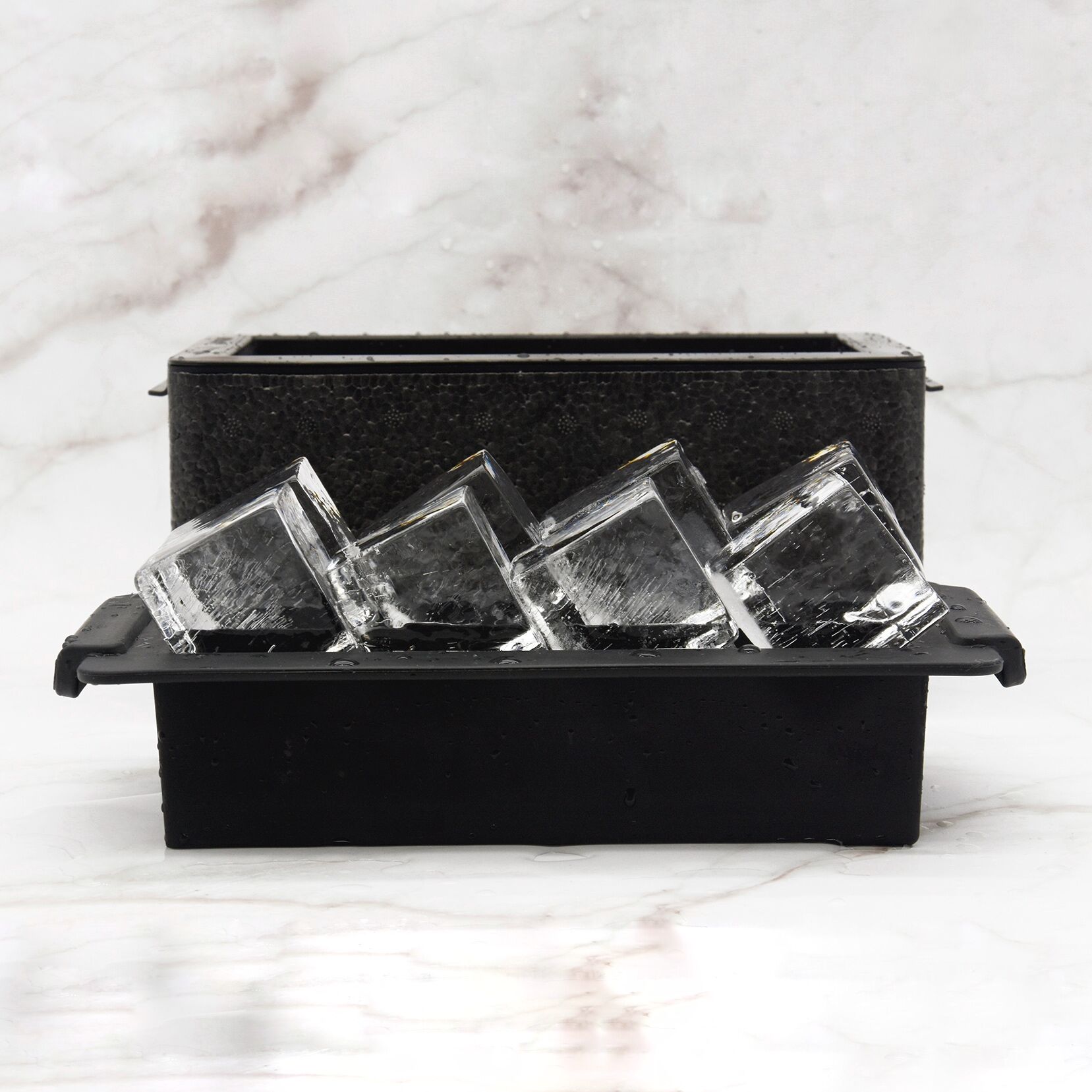 Máquina para hacer cubitos de hielo transparente, 8 cubitos.