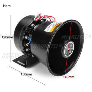 400W 12V 150dB 9 Sound Mini Siren House Alarm Siren Powerful Car Horn Home <b>Speaker</b> System Megaphone Alarm Emergency <b>Amplifier</b> - Product Image 3