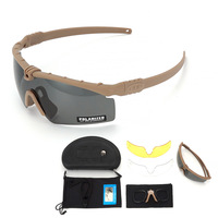Lunettes de tir CS pour sports de plein air, verres interchangeables, lunettes de sécurité, résistance aux impacts, lunettes tactiques balistiques
