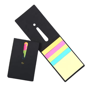 Papeterie personnalisée avec logo, bloc-notes autocollants, autocollants en PET, marque-pages colorés imprimés UV, lot de cadeaux promotionnels - Product Image 1