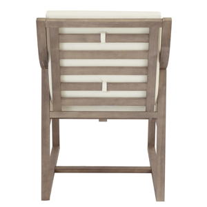 Set di Sedie da Esterno, Arredamento Moderno per Patio, Struttura in Legno con Cuscini Beige per Giardino e Cortile - Product Image 5