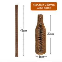 Manchons de protection en papier alvéolé extensibles, enveloppes en papier kraft pour bouteilles, amortissement antichoc en maille pour emballage de vin et cosmétiques