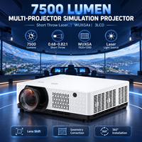 Projecteur laser 3LCD à courte focale WUXGA 7500 Lumens pour solutions de simulation, Fabricant OEM