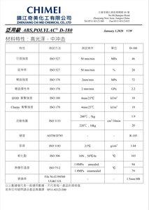 <span class=keywords><strong>ABS</strong></span> D-180 barang injeksi CHIMEI dibentuk kilau tinggi kekuatan tinggi kaku tinggi otomotif umum & partikel plastik elektronik - Product Image 6