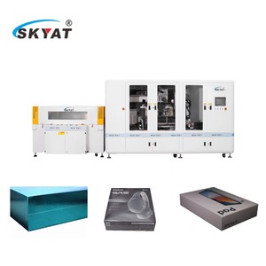 SKYAT mesin pembungkus garis tersembunyi otomatis presisi tinggi untuk kemasan elektronik kosmetik karton plastik 380V/220V - Product Image 2