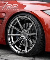 Rines Forjados Personalizados 722Auto de 18-24 Pulgadas, Cromados, Cóncavos Profundos, 5x112 5x120 5x114.3 para BMW M Performance, Audi RS, Mercedes