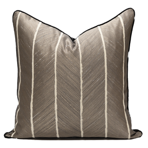 Fundas de Almohada Cuadradas Bordadas con Jacquard Geométrico de Lujo, con Cierre de Cremallera, Decoración Moderna para el Hogar, Uso Hospitalario - Product Image 1