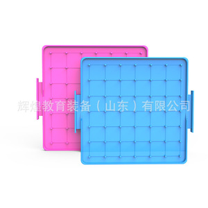 Tablero de Clavijas 14x14, Material Didáctico de Matemáticas para Escuela Primaria, Instrumento de Enseñanza con Tablero Gráfico, Doble Cara 20518 - Product Image 1