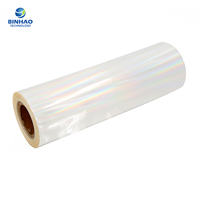Rouleau de film personnalisé transparent à taux de rétrécissement 5% pour machine à cigarettes Emballage en PVC brillant pour emballage de thé et de tabac