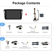 Modèle de voiture 3D multimédia Android pour Skoda Octavia 2013-2018 4G WIF GPS Navigation OBD2 Amplificateur Écran 2K Lecteur radio de voiture