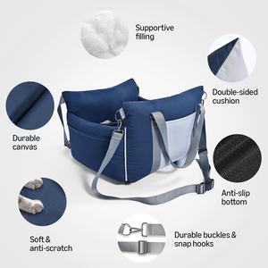 Cama para perro de coche de viaje de tela cómoda lavable superventas respetuosa con el medio ambiente personalizada - Product Image 2