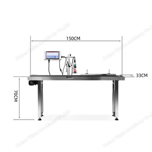 Máquina de impresión de inyección de tinta rellenable en línea, alta definición