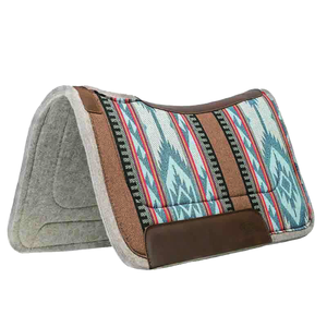 Tapis de selle Western avec doublure en polaire pour le saut d'obstacles - Matière en laine - Product Image 1