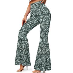 Suministro de fábrica, edredón Aloha personalizado, ajuste holgado, deportes para mujer, Fitness, secado rápido, pantalones acampanados de Yoga, estampado bajo demanda - Product Image 4