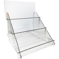 Présentoir Portable Transparent pour Produits, Montage et Démontage Répétitifs, Étagère d'Exposition pour Salon d'Artisanat