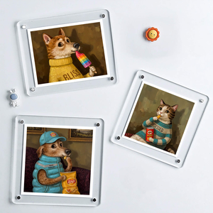 Magnete da frigorifero in acrilico personalizzabile con il tuo <span class=keywords><strong>amato</strong></span> animale domestico Magnete da frigorifero in cristallo personalizzato 3d - Product Image 1