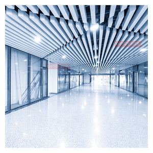 Controsoffitto in legno a strisce di metallo per controsoffitto in alluminio e soffitto lineare Design controsoffitto per Hall Mall Shop cucina - Product Image 5