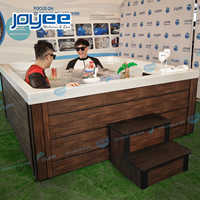 Spa extérieur en acrylique pour complexe hôtelier et usage familial, piscine de nage extérieure JOYEE au design minimaliste