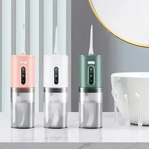 Elettrico per la cura orale dentale acqua Flosser 280ML alimentato a batteria irrigatore orale portatile per la casa strumenti per la pulizia dei denti