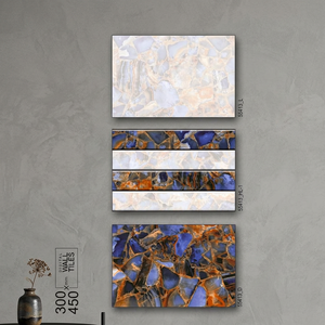 Vistaar 300x450mm Glossy Dark Ceramic Wall & Floor Tiles Non-Slip Acid-Resistant for Interior Use-Factory Supply - Product Image 1