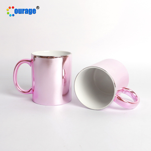 Tazas de Sublimación Color <span class=keywords><strong>Rosa</strong></span> <span class=keywords><strong>Espejo</strong></span>, Proveedores de Tazas Electrochapadas al por Mayor - Product Image 2