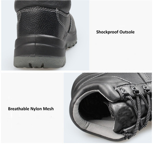 High Quality S3 SRC Slip Resistance Breathable Leather <strong>Waterproof</strong> Steel Toe Mid-Cut Work Safety <strong>Shoes</strong> for Men <strong>Women</strong> - Product Image 5