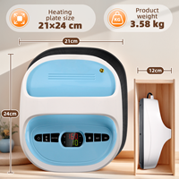GOOSAM 21*24cm Mini presse à chaud de transfert par sublimation portable pour l'impression de tapis de souris sur T-shirt et de sacs en toile