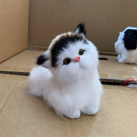 Chine nouvelle idée personnaliser le modèle de chat réaliste d'animal en peluche motorisé peut faire des sons avec le miaou