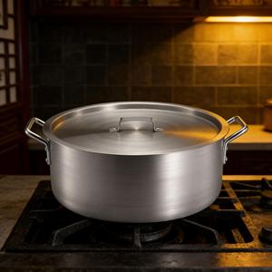 Olla para Sopa de Aluminio para Hotel, Ollas para Sopa y Caldo, Olla Comercial para Cocina, Olla Grande para Cocinar Sopa y Ollas para Uso en Restaurantes y Hoteles - Product Image 1