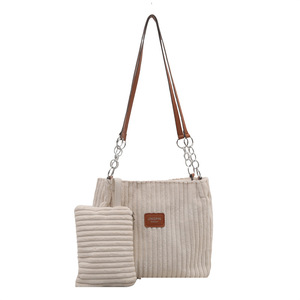 2026新款2件套手提包女式大容量单肩纯色包 - Product Image 6