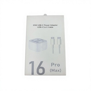 <span class=keywords><strong>อะแดปเตอร์</strong></span>ชาร์จเร็ว 35W USB-C PD สำหรับ <span class=keywords><strong>iPhone</strong></span> 15 16 17 Promax พร้อมกล่องแพ็คเกจแท้ รองรับปลั๊ก US EU UK ใช้ได้ทั้งในบ้านและเดินทาง ขายดี - Product Image 1