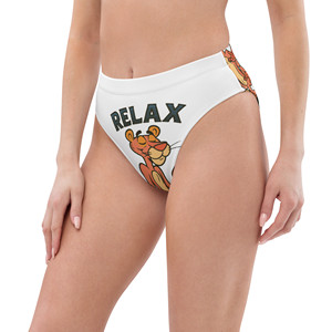Conjunto de Bikini de 2 Piezas Eco Relax para Mujer con Cuello Halter, Recortes y Estampado Digital 3D de Flores Transpirable - Product Image 2