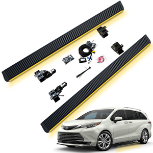 Estribo Lateral Eléctrico Automático, Antipinzamiento, Impermeable, Antideslizante, con Luz LED Lateral para <span class=keywords><strong>TOYOTA</strong></span> <span class=keywords><strong>Sienna</strong></span> 2021+ - Product Image 1