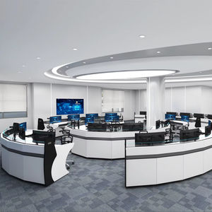 Mobilier informatique multimédia, console de centre de commande de surveillance intelligente, console de salle de contrôle du système de conférence de bureau - Product Image 1
