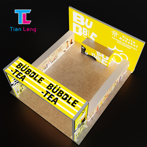TianLang, soporte de exhibición gráfico con borde de silicona, soporte de suelo SEG de 10 pies, caja de luz LED de feria comercial sin marco, caja de luz LED de tela - Product Image 3