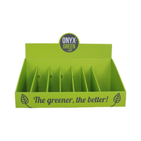 Présentoir de comptoir en carton ondulé PDQ à 2 niveaux, présentoir de comptoir en papier escalonné POP POS, plateau de présentation en papier personnalisé pour la vente au détail