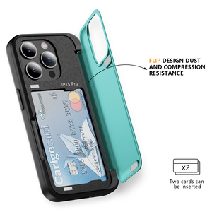 Nouveau design étui porte-carte de crédit à <span class=keywords><strong>clapet</strong></span> pour iPhone 12 13 14 15 Pro Max couverture arrière antichoc pour <span class=keywords><strong>Samsung</strong></span> S23 FE Z FLIP 5 5G - Product Image 3