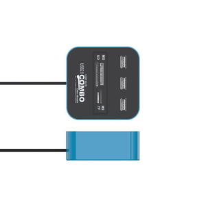 Nhà cung cấp hàng đầu của 3-cổng USB 3.0 HUB đầy màu sắc thông minh USB 2.0 đầu đọc thẻ 5-in-<span class=keywords><strong>1</strong></span> <span class=keywords><strong>Combo</strong></span> sản phẩm trong kho - Product Image 3
