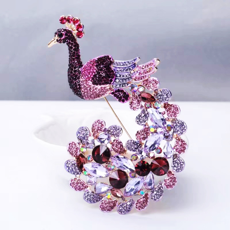 Broche Ancienne Art Déco - Incrustation Argentée Avec Fleurs, Bijou Fantaisie En Parfait état